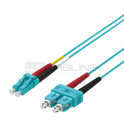 Cavo patch in fibra ottica bretella OM3 50/125 LC-SC WPC-FP3-5LCSC-100